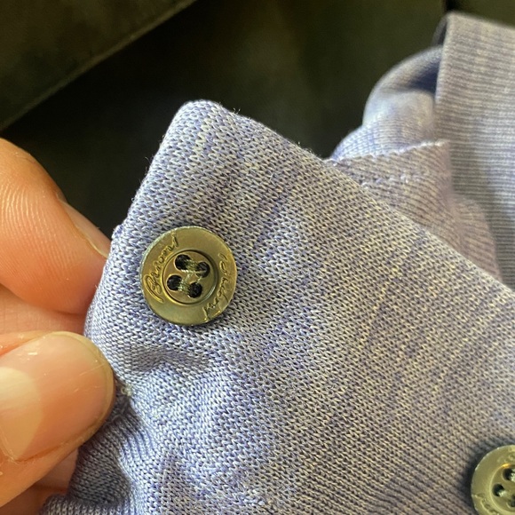 Brioni Silk Purple Polo Shirt - Picture 6 of 6